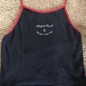 Newport halter crop top